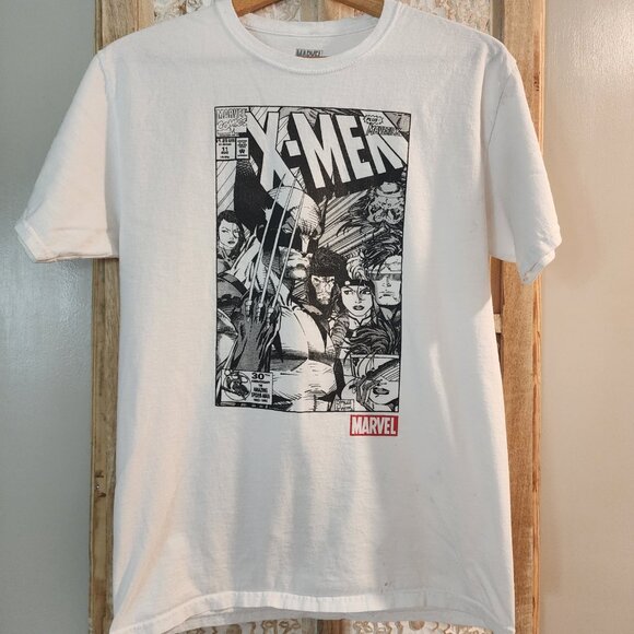 Marvel X-Men Comic Cover Wolverine T-Shirt White Men’s Small 17.5x26.5 - Picture 2 of 8